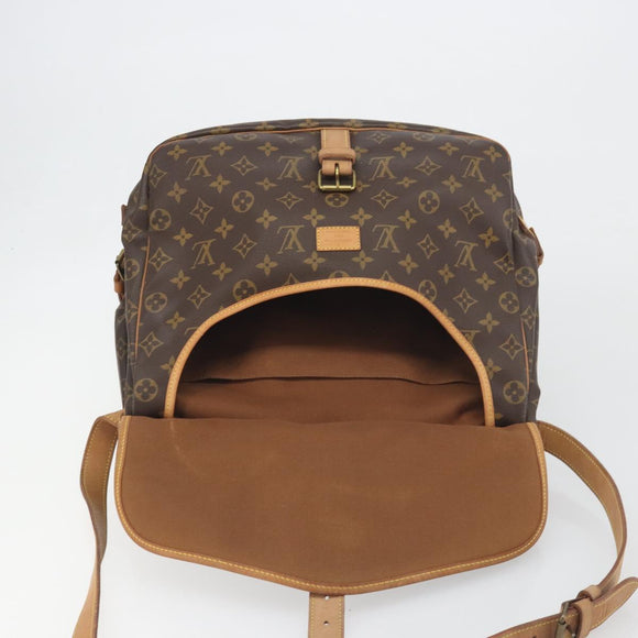 LOUIS VUITTON Monogram Saumur 35 Shoulder Bag M42254 LV Auth ka5729