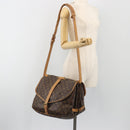 LOUIS VUITTON Monogram Saumur 35 Shoulder Bag M42254 LV Auth ka5729-31