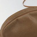 Christian Dior Shoulder Bag Leather Beige Gold Auth ka5732-14