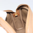 Christian Dior Shoulder Bag Leather Beige Gold Auth ka5732-20