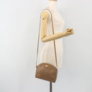 Christian Dior Shoulder Bag Leather Beige Gold Auth ka5732-21