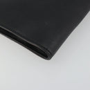 FENDI Chain Hand Bag Leather Silver Auth ka5733A-14