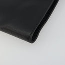 FENDI Chain Hand Bag Leather Silver Auth ka5733A-15