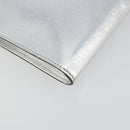 FENDI Chain Hand Bag Leather Silver Auth ka5733A-16
