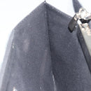 FENDI Chain Hand Bag Leather Silver Auth ka5733A-17