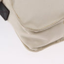 FENDI Shoulder Pouch Canvas Beige Silver Auth ka5734-16