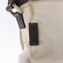 FENDI Shoulder Pouch Canvas Beige Silver Auth ka5734-17