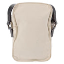 FENDI Shoulder Pouch Canvas Beige Silver Auth ka5734-2