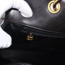 CHANEL Matelasse Chain Hand Bag Patent leather Black Gold CC Auth ka5737-19
