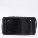 CHANEL Matelasse Chain Hand Bag Patent leather Black Gold CC Auth ka5737-9