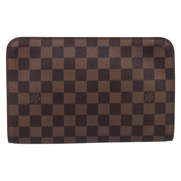 LOUIS VUITTON Damier Ebene Saint Louis Clutch Bag N51993 LV Auth ka5738