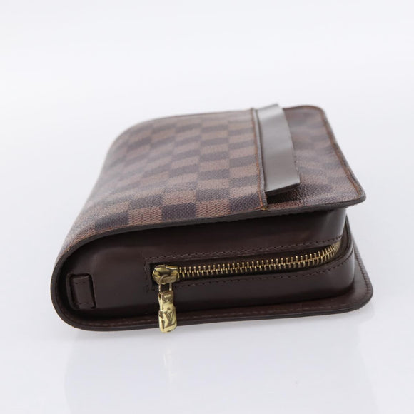 LOUIS VUITTON Damier Ebene Saint Louis Clutch Bag N51993 LV Auth ka5738