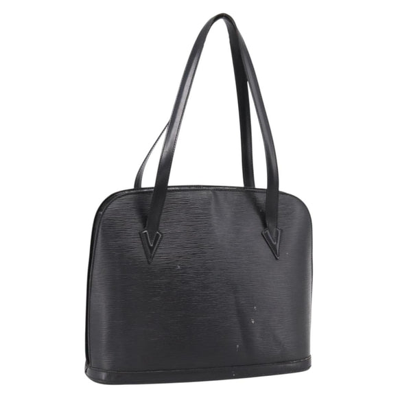 LOUIS VUITTON Epi Lussac Shoulder Bag Black M52282 LV Auth ka5739