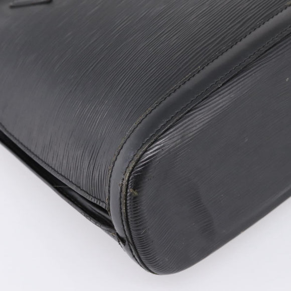 LOUIS VUITTON Epi Lussac Shoulder Bag Black M52282 LV Auth ka5739