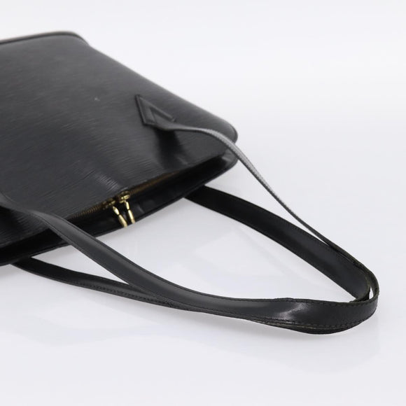 LOUIS VUITTON Epi Lussac Shoulder Bag Black M52282 LV Auth ka5739
