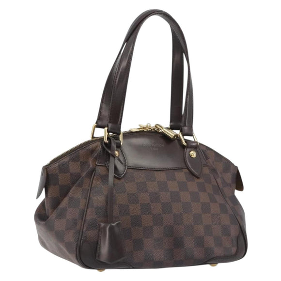 LOUIS VUITTON Damier Ebene Verona PM Hand Bag N41117 LV Auth ka5741