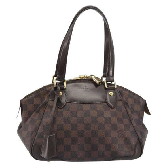 LOUIS VUITTON Damier Ebene Verona PM Hand Bag N41117 LV Auth ka5741