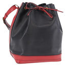 LOUIS VUITTON Epi Noe Shoulder Bag Bicolor Black Red M44017 LV Auth ka5742-1