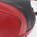 LOUIS VUITTON Epi Noe Shoulder Bag Bicolor Black Red M44017 LV Auth ka5742-14