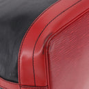 LOUIS VUITTON Epi Noe Shoulder Bag Bicolor Black Red M44017 LV Auth ka5742-15
