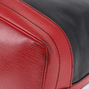 LOUIS VUITTON Epi Noe Shoulder Bag Bicolor Black Red M44017 LV Auth ka5742-16