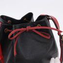 LOUIS VUITTON Epi Noe Shoulder Bag Bicolor Black Red M44017 LV Auth ka5742-10
