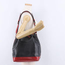 LOUIS VUITTON Epi Noe Shoulder Bag Bicolor Black Red M44017 LV Auth ka5742-22