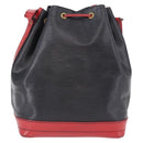 LOUIS VUITTON Epi Noe Shoulder Bag Bicolor Black Red M44017 LV Auth ka5742-2