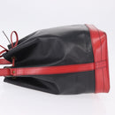 LOUIS VUITTON Epi Noe Shoulder Bag Bicolor Black Red M44017 LV Auth ka5742-4