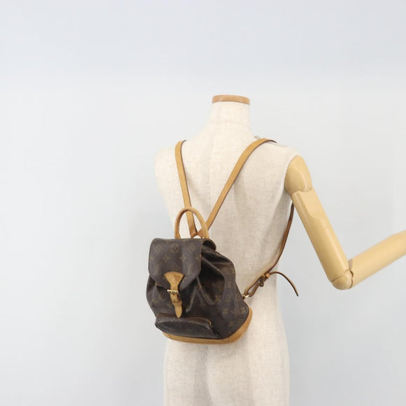 LOUIS VUITTON Monogram Montsouris PM Backpack M51137 LV Auth ka5743