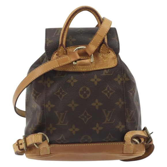 LOUIS VUITTON Monogram Montsouris PM Backpack M51137 LV Auth ka5743