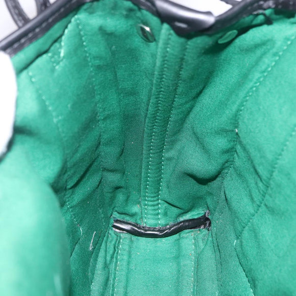 BALENCIAGA Cabas XS Tote Bag Wool 2way Green Silver 390346 Auth ka5745A