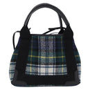BALENCIAGA Cabas XS Tote Bag Wool 2way Green Silver 390346 Auth ka5745A-2