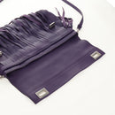 PRADA Shoulder Bag Leather Purple Silver Auth ka574V-21
