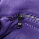 PRADA Shoulder Bag Leather Purple Silver Auth ka574V-25