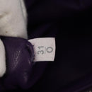 PRADA Shoulder Bag Leather Purple Silver Auth ka574V-11