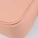 VALENTINO Shoulder Bag Leather Pink Silver Auth ka575-8