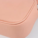 VALENTINO Shoulder Bag Leather Pink Silver Auth ka575-16
