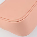 VALENTINO Shoulder Bag Leather Pink Silver Auth ka575-17