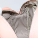 VALENTINO Shoulder Bag Leather Pink Silver Auth ka575-20