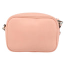 VALENTINO Shoulder Bag Leather Pink Silver Auth ka575-2