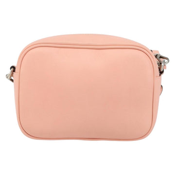 VALENTINO Shoulder Bag Leather Pink Silver Auth ka575 - 0