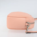 VALENTINO Shoulder Bag Leather Pink Silver Auth ka575-3