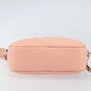 VALENTINO Shoulder Bag Leather Pink Silver Auth ka575-5