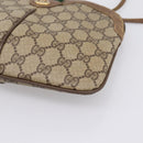 GUCCI GG Supreme Web Sherry Line Bag PVC Beige Gold 904 02 047 Auth ka5750-14