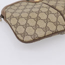 GUCCI GG Supreme Web Sherry Line Bag PVC Beige Gold 904 02 047 Auth ka5750-15