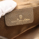 GUCCI GG Supreme Web Sherry Line Bag PVC Beige Gold 904 02 047 Auth ka5750-18