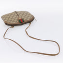GUCCI GG Supreme Web Sherry Line Bag PVC Beige Gold 904 02 047 Auth ka5750-7
