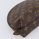 LOUIS VUITTON Monogram Trousse Demi Ronde Cosmetic Pouch M47520 LV Auth ka5753-16