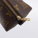 LOUIS VUITTON Monogram Trousse Demi Ronde Cosmetic Pouch M47520 LV Auth ka5753-8